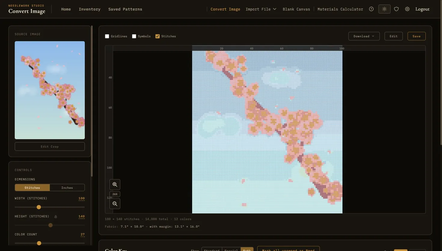 Image to pattern converter