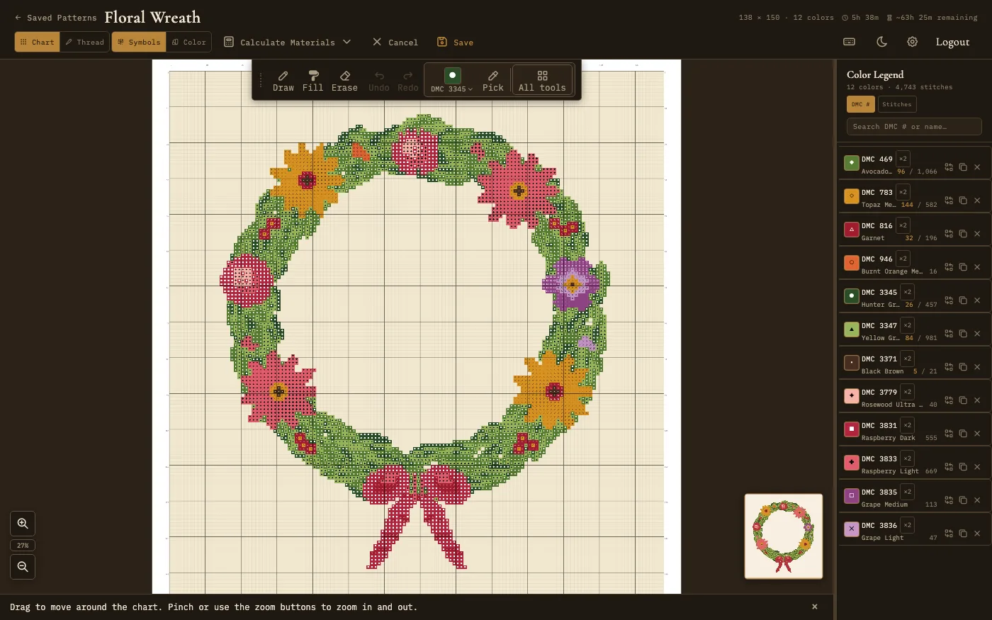 The editor with the simple toolbar